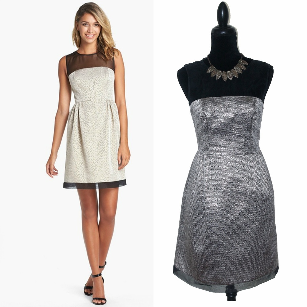 NWOT Ivy & Blu Metallic Dress